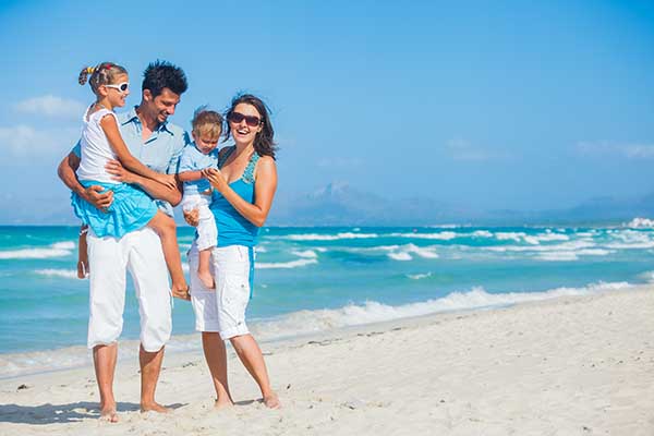 Family Enjoying Vacation